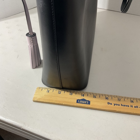 Kate Spade Large Black Tote with Light Pink Tassel - Picture 2 of 14